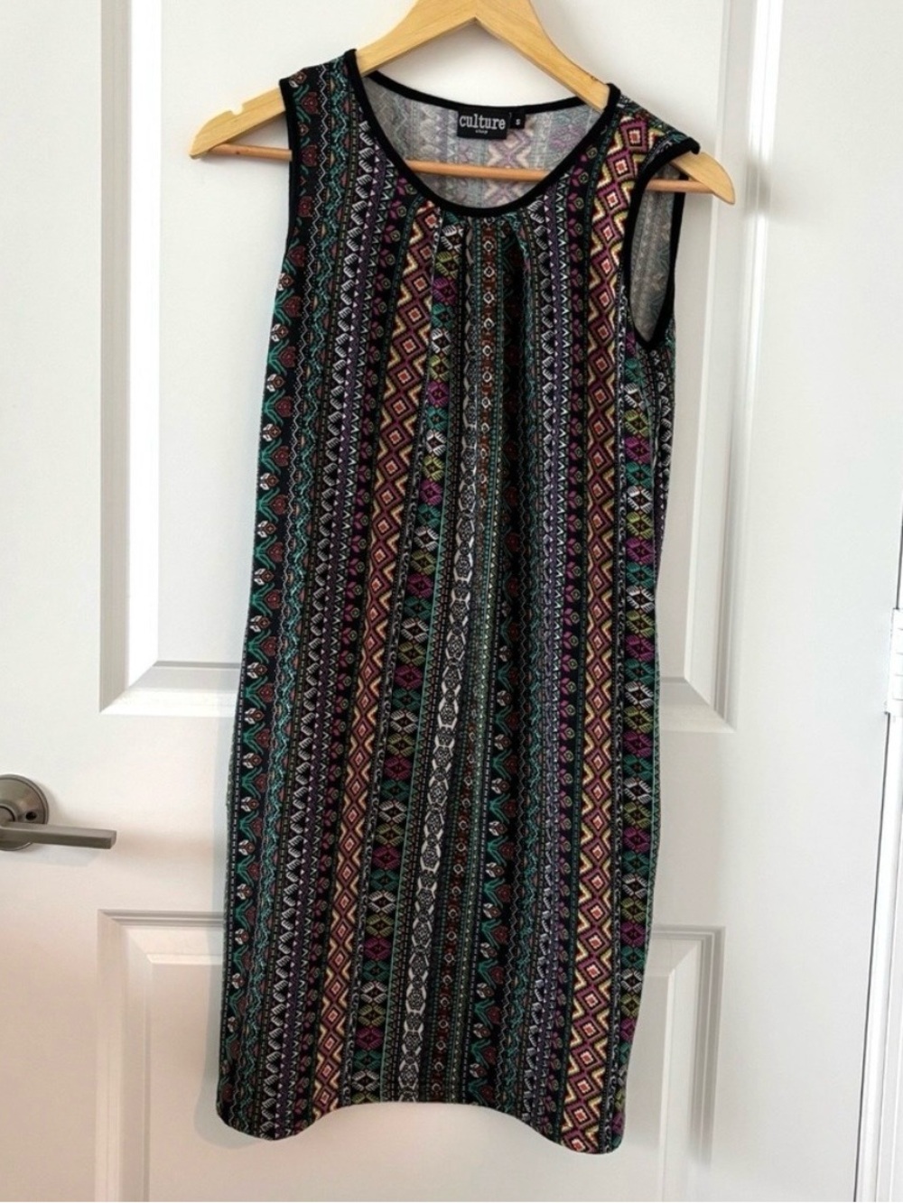 Vintage Culture Shop Sleeveless A-line Size S Dress Retro Boho Tribal